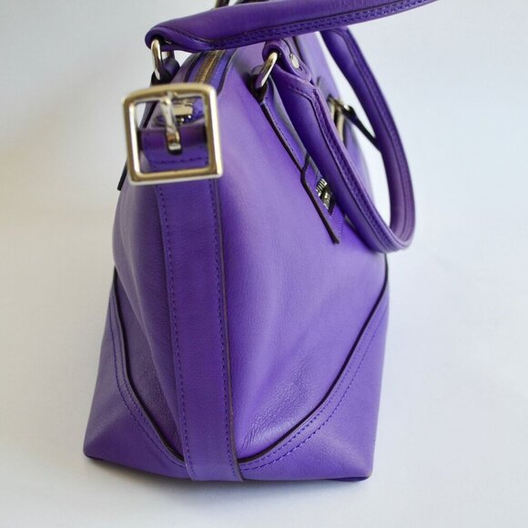 Coach 21132 Molly Purple Ultraviolet Leather Handbag NO CROSSBODY STRAP - Picture 7 of 14